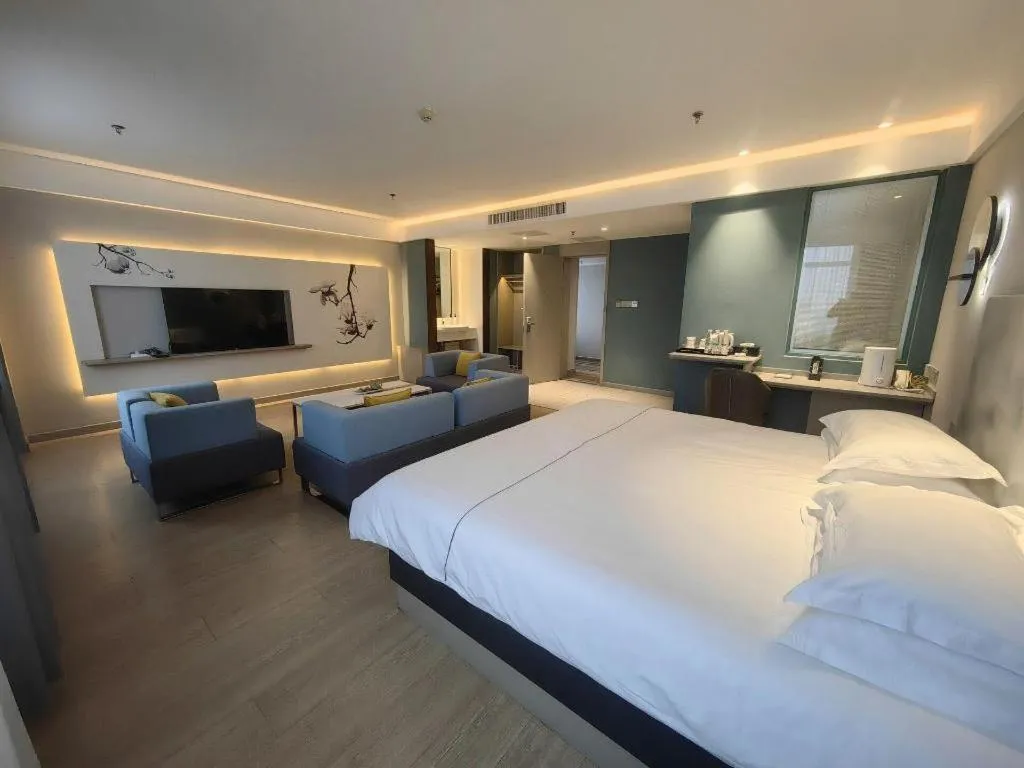 Bed in Jinjiang Inn Baotou Salaqi Railway Station