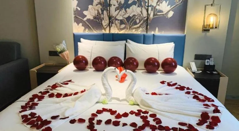 Bed in Magnotel Business Xuzhou Feng County Bus Station