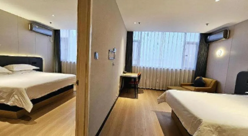 Bed in Jinjiang Inn Xuzhou Peixian Hancheng Road