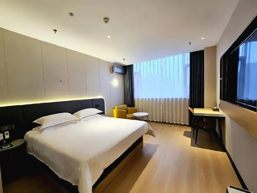 Bed in Jinjiang Inn Xuzhou Peixian Hancheng Road