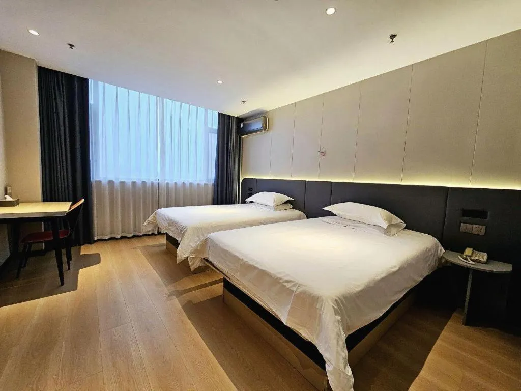 Bed in Jinjiang Inn Xuzhou Peixian Hancheng Road