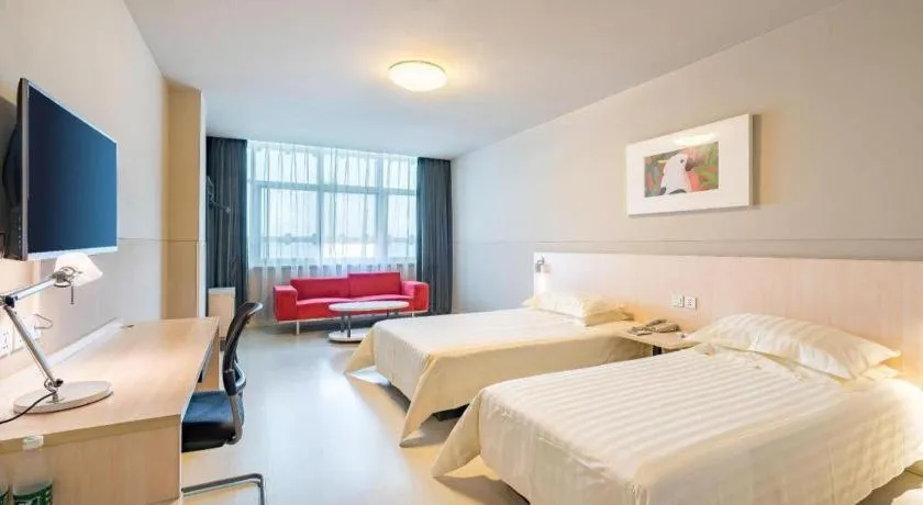 Bed in Jinjiang Inn Xuzhou Peixian Hancheng Road