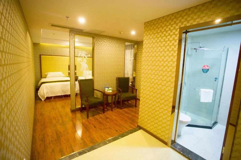 Bed in GreenTree Inn Fuyang Yijing International North Business