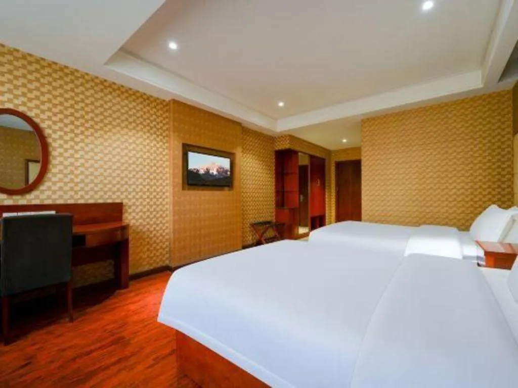Bed in GreenTree Inn Fuyang Yijing International North Business
