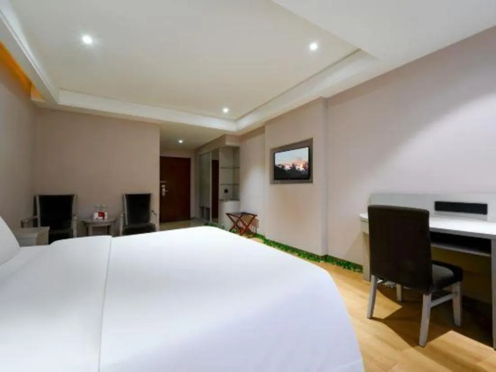 Bed in GreenTree Inn Fuyang Yijing International North Business