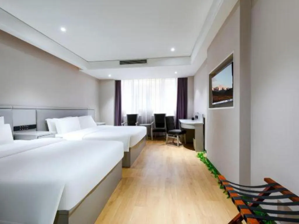 Bed in GreenTree Inn Fuyang Yijing International North Business