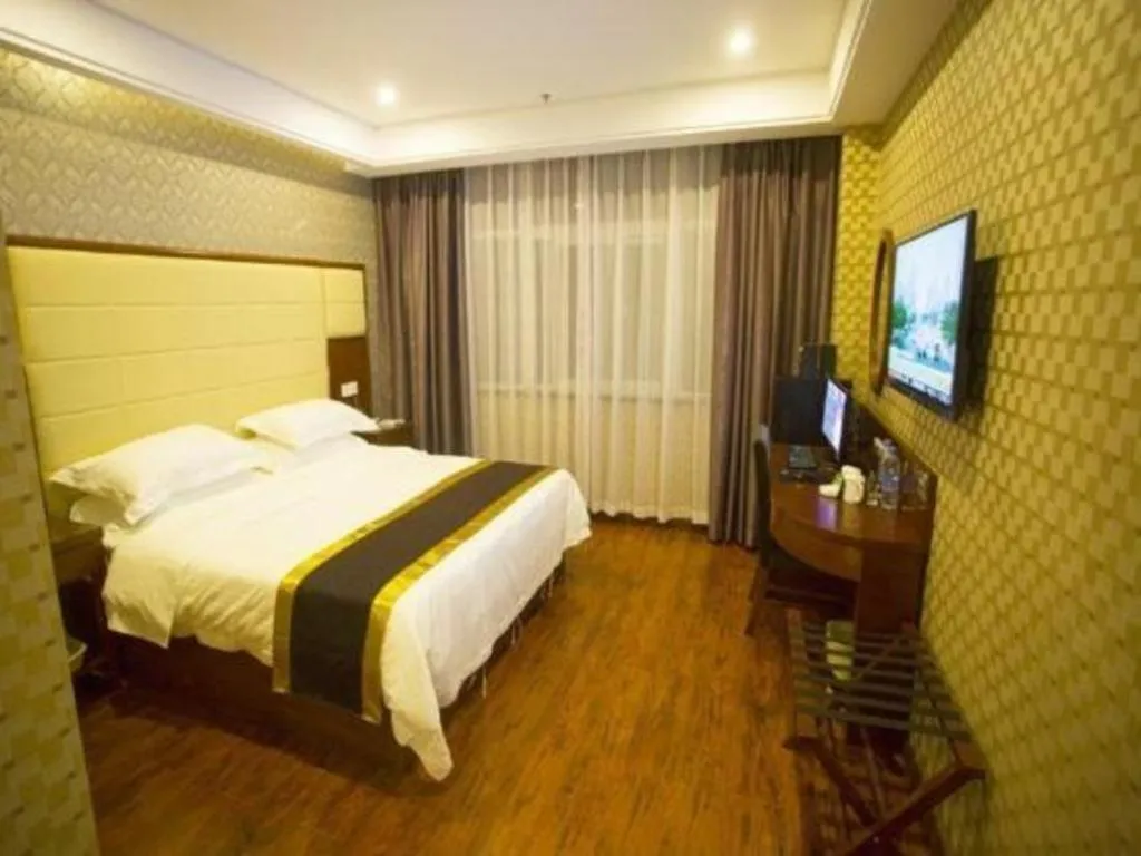 Bed in GreenTree Inn Fuyang Yijing International North Business