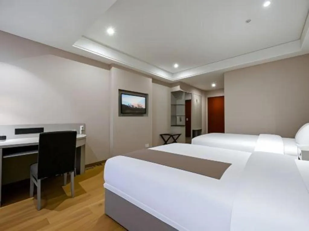 Bed in GreenTree Inn Fuyang Yijing International North Business