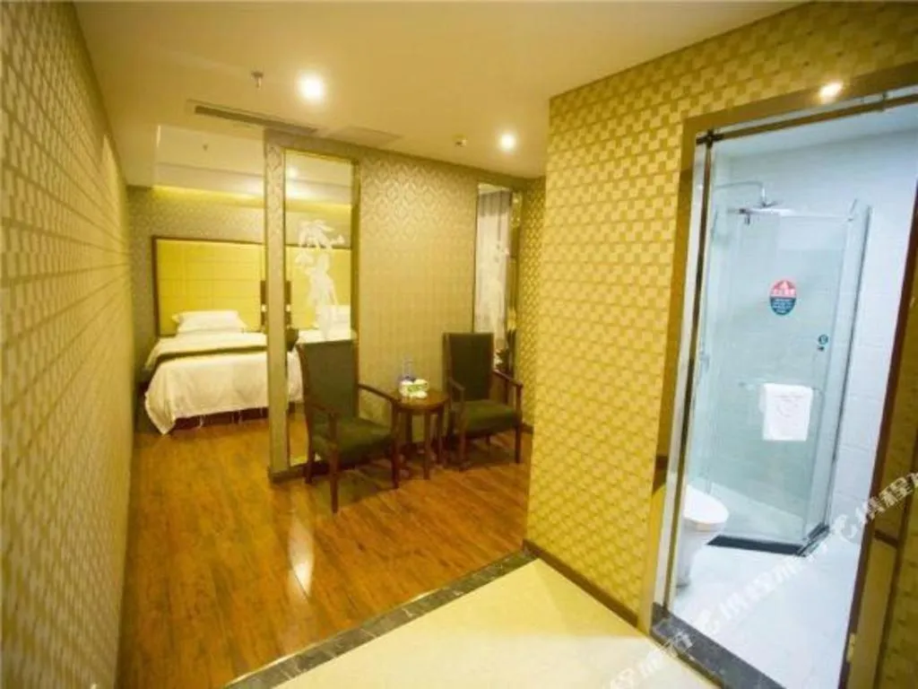 Bed in GreenTree Inn Fuyang Yijing International North Business