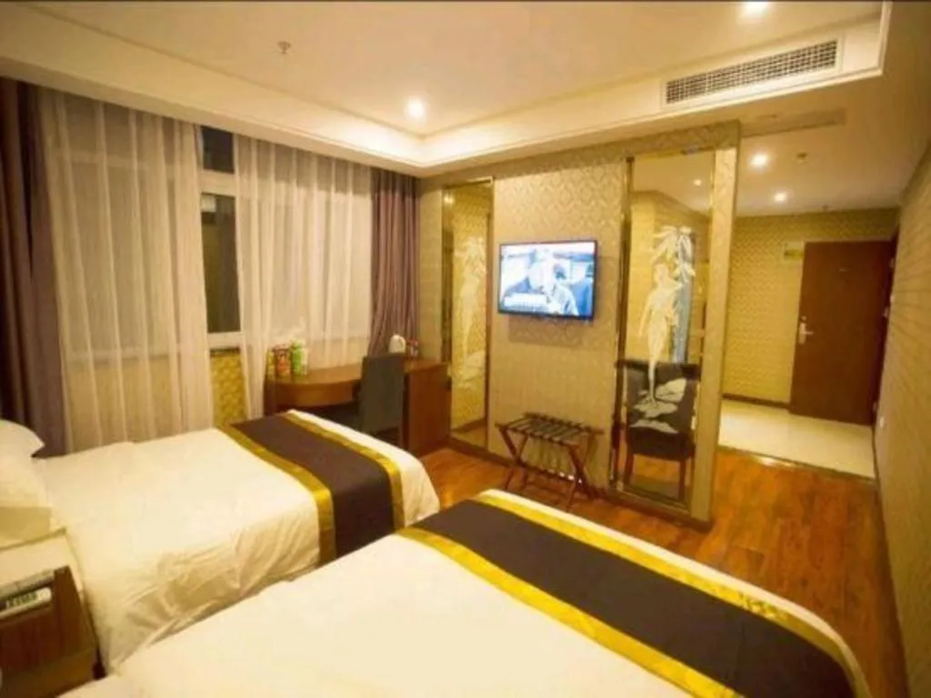 Bed in GreenTree Inn Fuyang Yijing International North Business