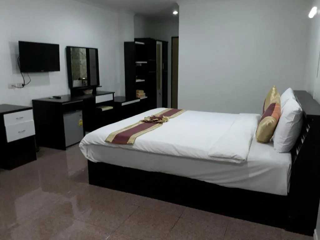 Bed in VC Phayao Hotel