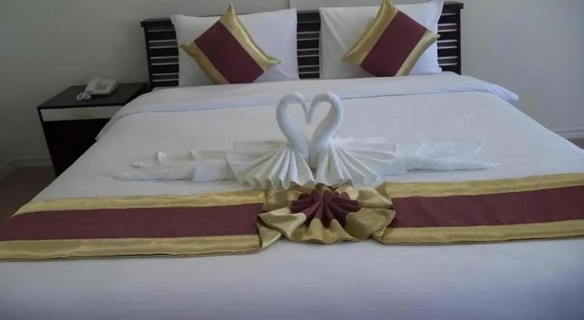 Bed in VC Phayao Hotel