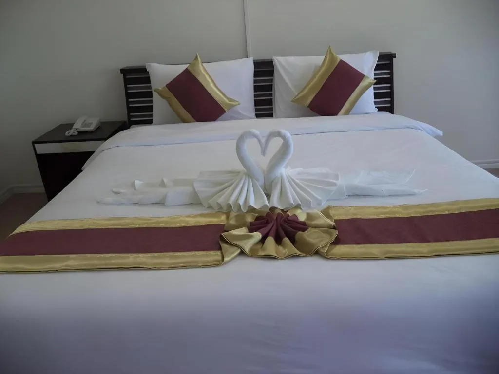 Bed in VC Phayao Hotel