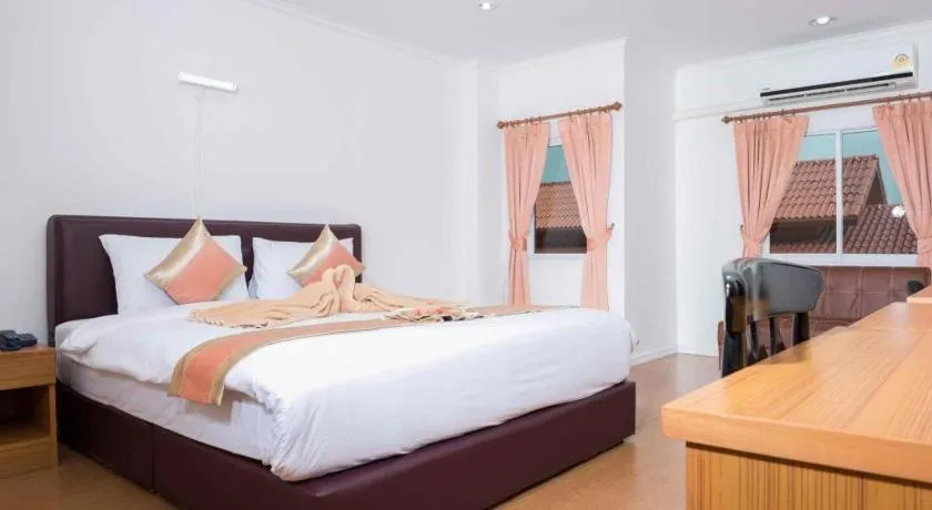 Bed in VC Phayao Hotel