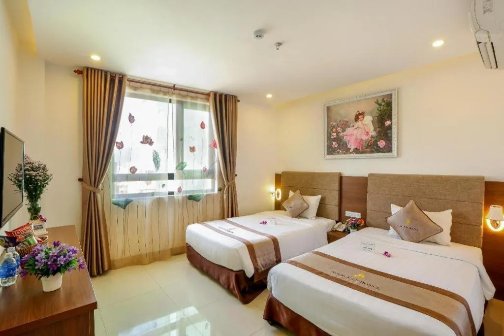 Bed in Ngoc Lan Hotel Da Nang