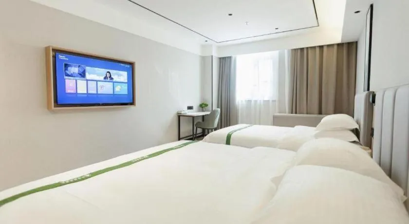 Bed in GreenTree Inn Puyang Fan County People Avenue Banqiao Road Hotel