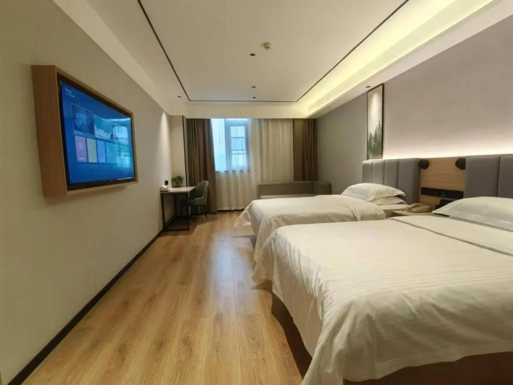 Bed in GreenTree Inn Puyang Fan County People Avenue Banqiao Road Hotel