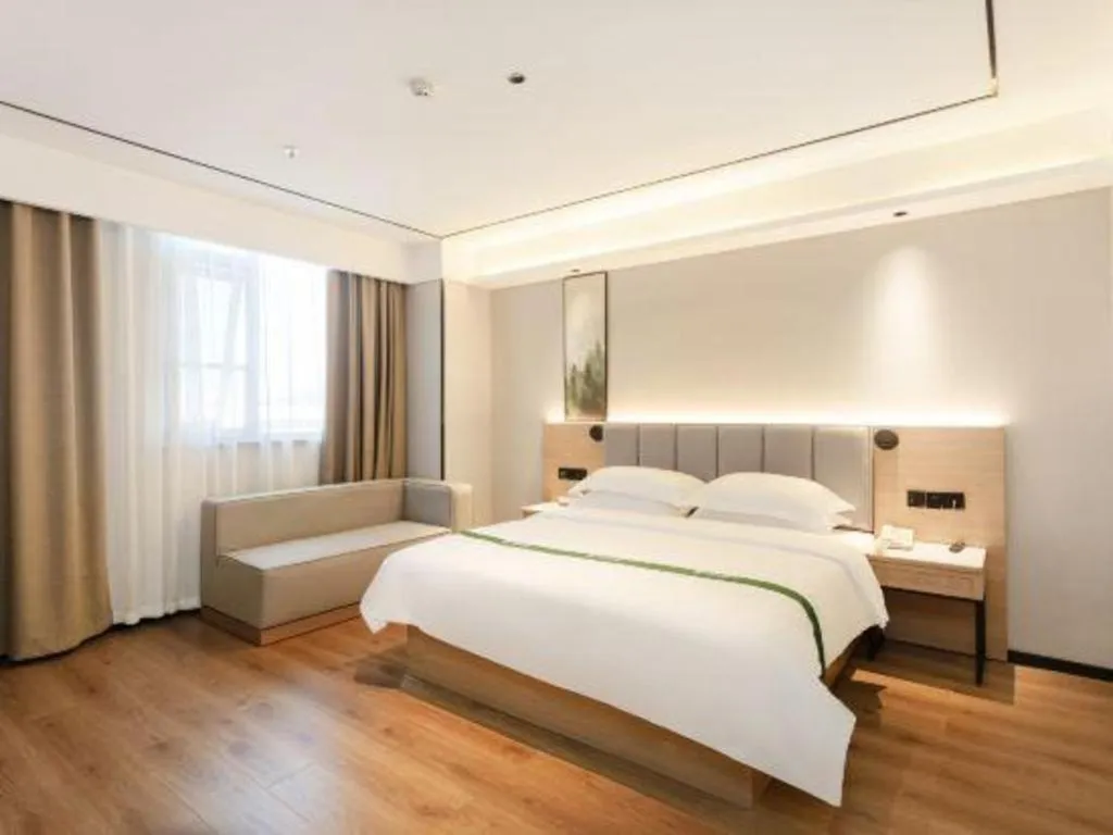 Bed in GreenTree Inn Puyang Fan County People Avenue Banqiao Road Hotel