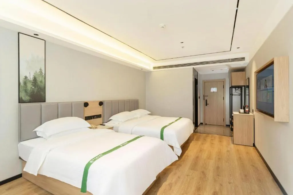 Bed in GreenTree Inn Puyang Fan County People Avenue Banqiao Road Hotel