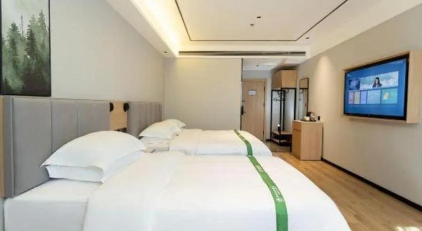 Bed in GreenTree Inn Puyang Fan County People Avenue Banqiao Road Hotel
