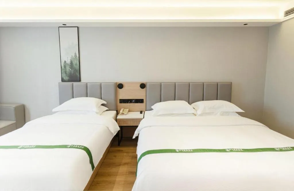 Bed in GreenTree Inn Puyang Fan County People Avenue Banqiao Road Hotel