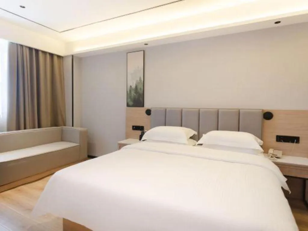 Bed in GreenTree Inn Puyang Fan County People Avenue Banqiao Road Hotel