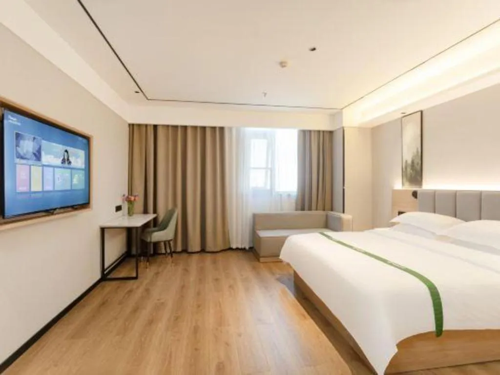 Bed in GreenTree Inn Puyang Fan County People Avenue Banqiao Road Hotel