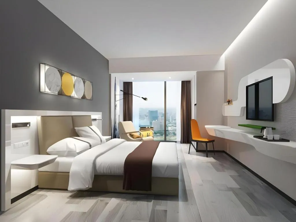 Bed in ibis Styles Kunming Nanping Hotel