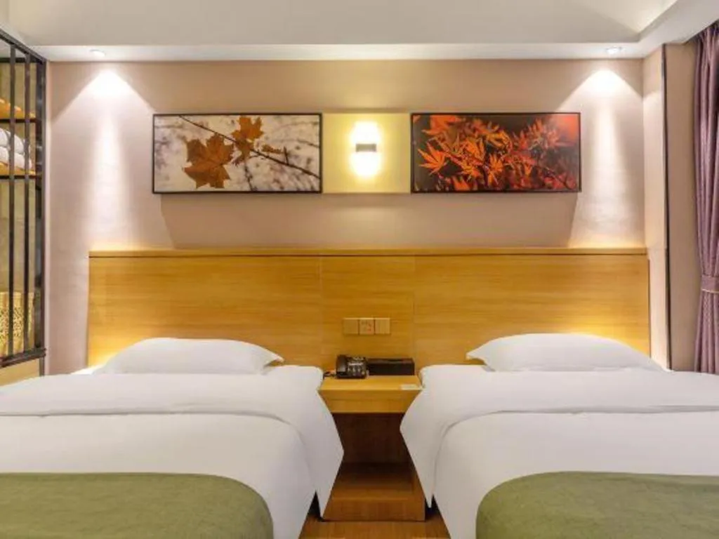 Bed in GreenTree Alliance Hotel Kunming Chuanjin Road Branch