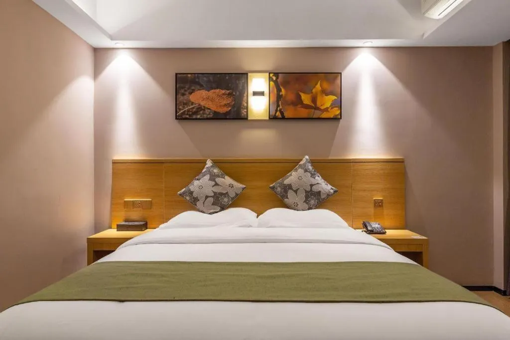 Bed in GreenTree Alliance Hotel Kunming Chuanjin Road Branch