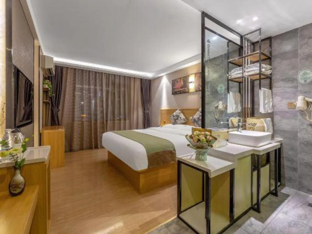 Bed in GreenTree Alliance Hotel Kunming Chuanjin Road Branch