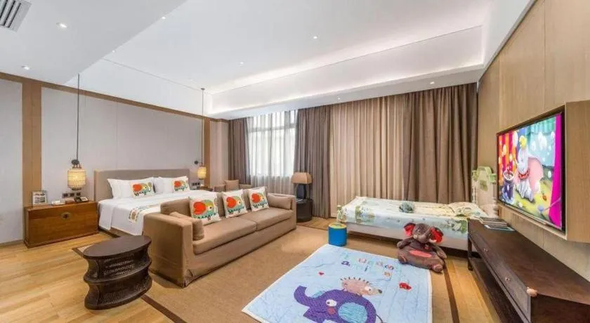 Bed in Jolie Vue Boutique Hotel Sanjiang