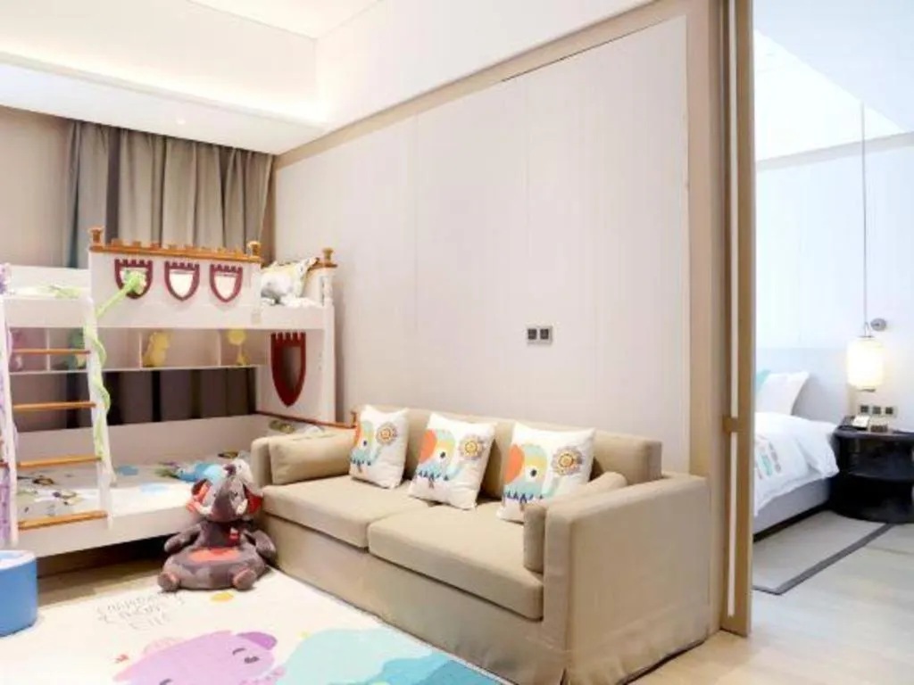 Bed in Jolie Vue Boutique Hotel Sanjiang