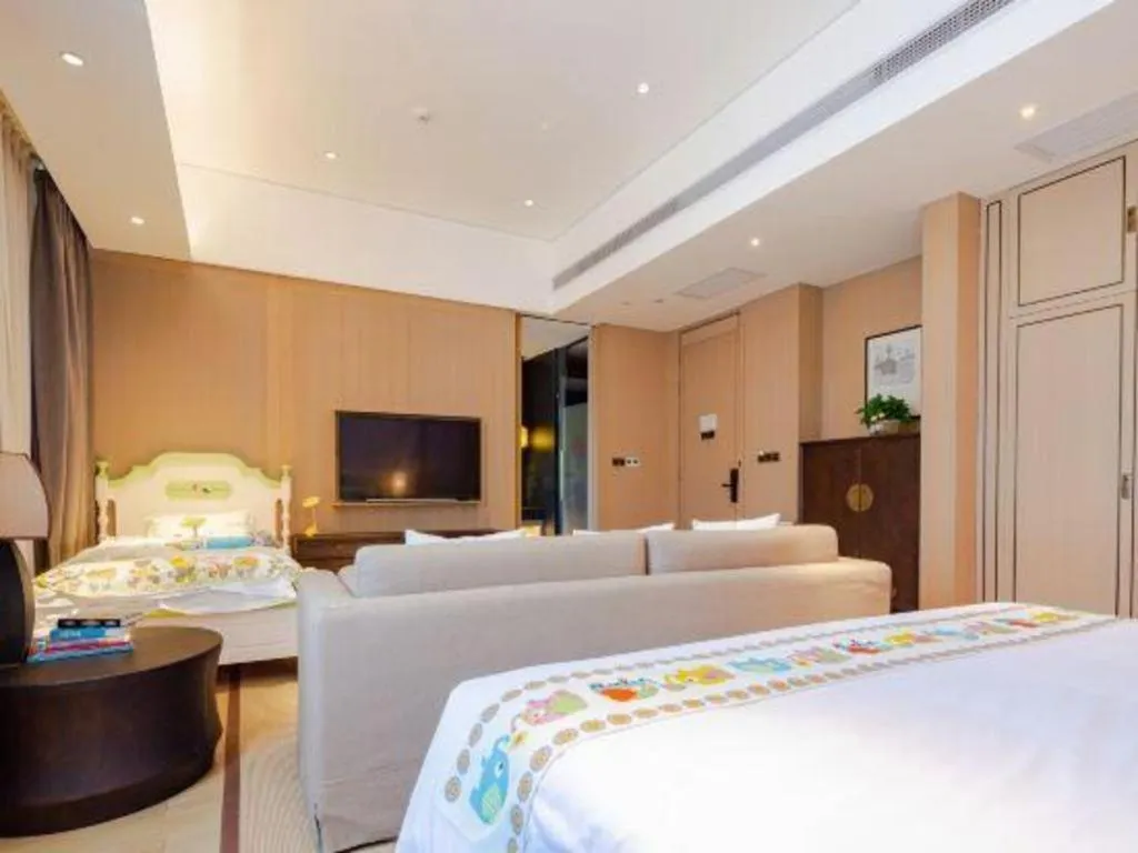 Bed in Jolie Vue Boutique Hotel Sanjiang