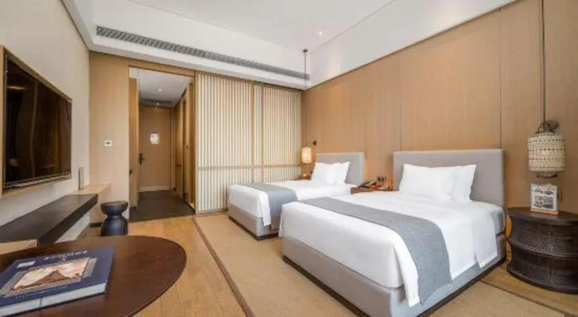 Bed in Jolie Vue Boutique Hotel Sanjiang
