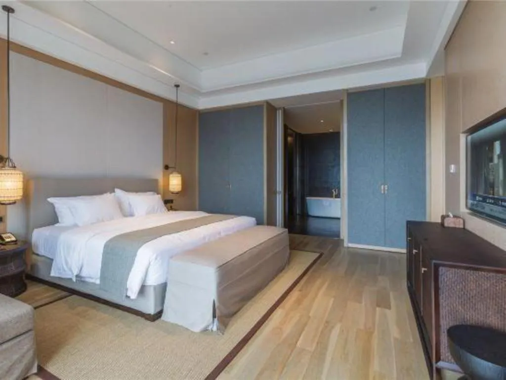 Bed in Jolie Vue Boutique Hotel Sanjiang