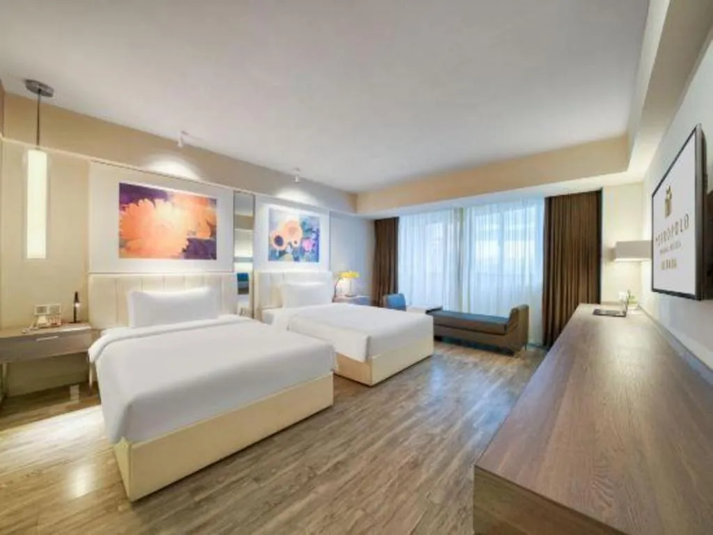 Bed in Jinjiang Metropolo Hotel - Hangzhou Xiasha