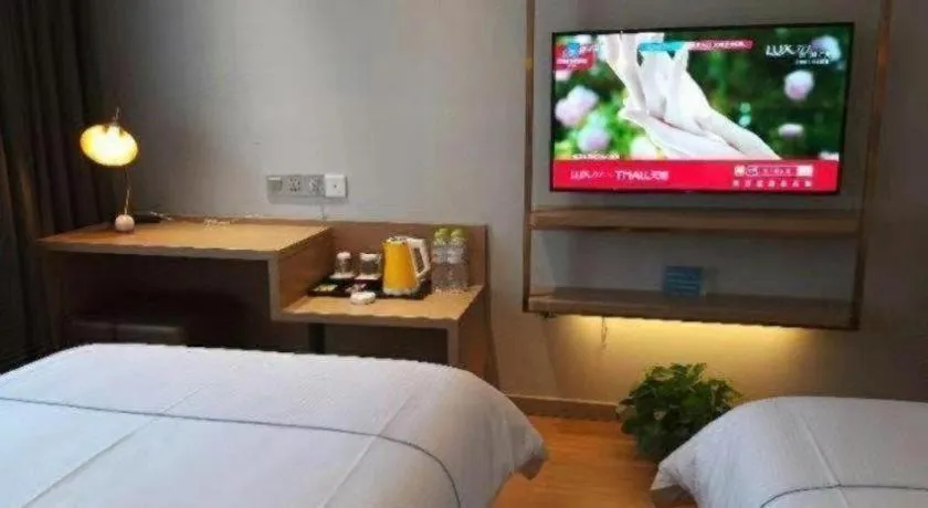 Bed in Jinjiang Inn Zibo People's Park Liuquan Road