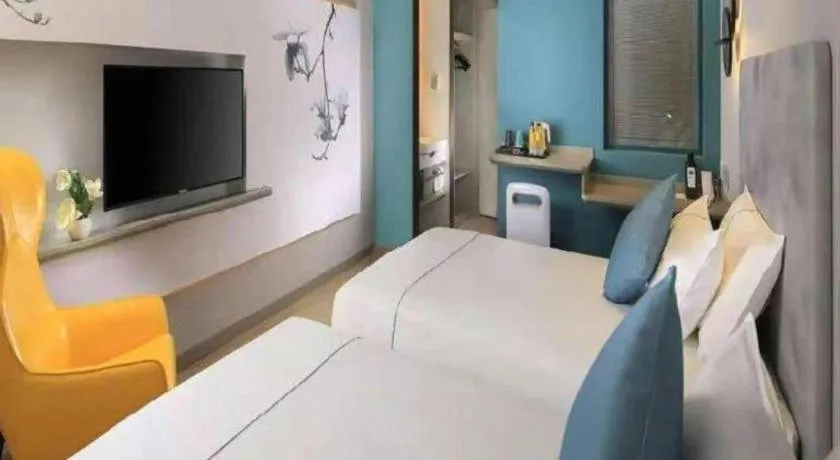 Bed in Jinjiang Inn Zibo People's Park Liuquan Road