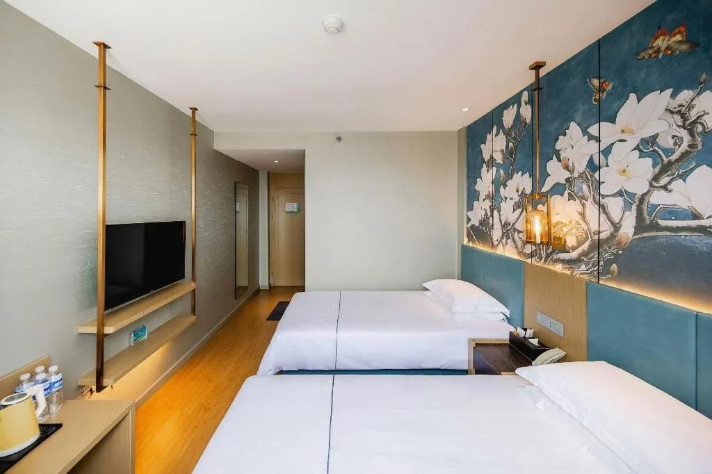 Bed in Jinjiang Inn Zibo People's Park Liuquan Road