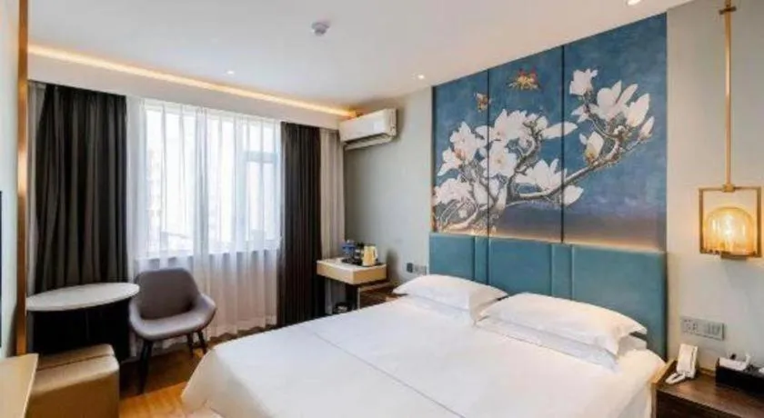 Bed in Jinjiang Inn Zibo People's Park Liuquan Road