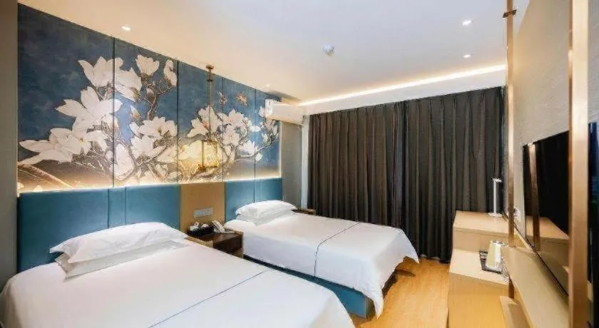 Bed in Jinjiang Inn Zibo People's Park Liuquan Road