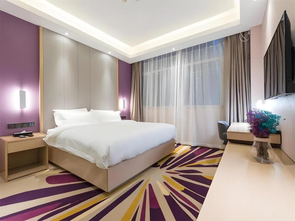 Bed in Lavande Hotels·Anyang Wojin Wanda Plaza