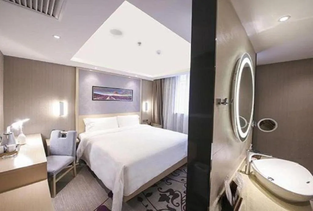 Bed in Lavande Hotel Beijing Guanganmen Lize Commercial Zone