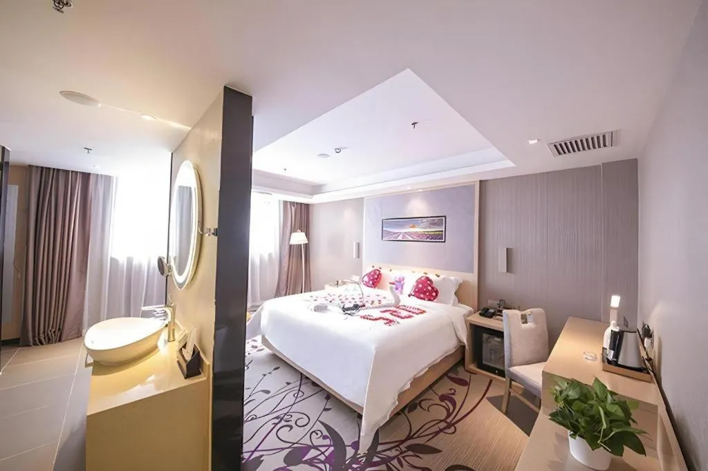 Bed in Lavande Hotel Beijing Guanganmen Lize Commercial Zone
