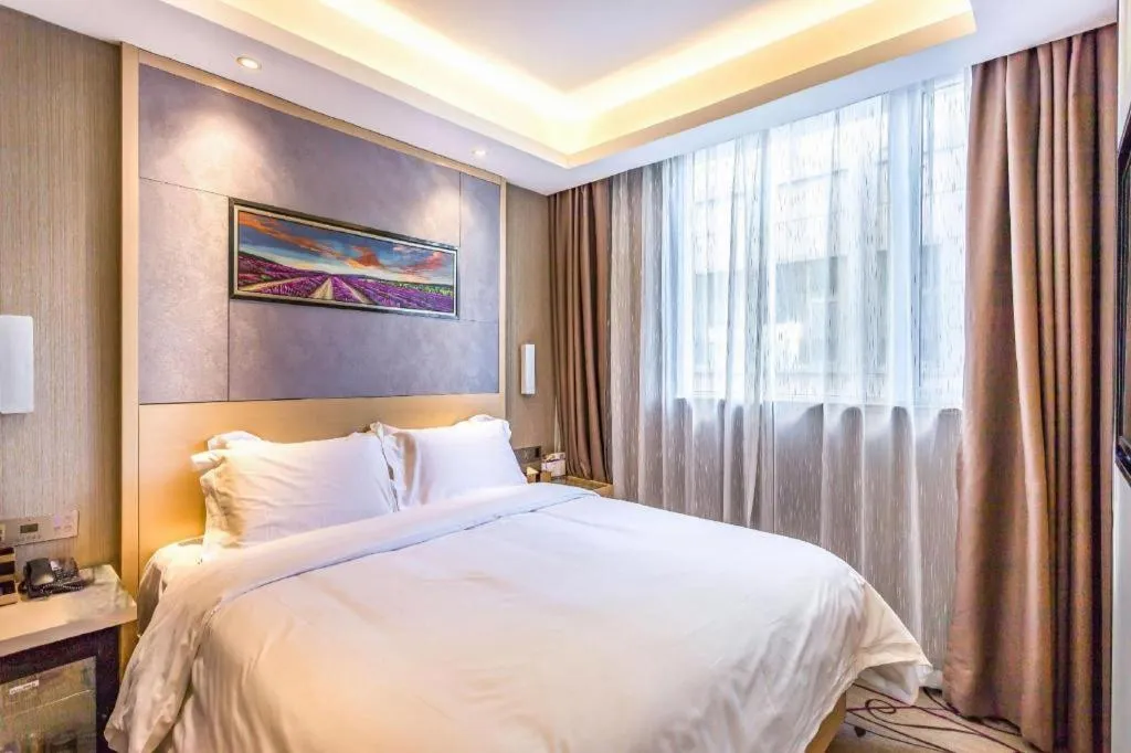 Bed in Lavande Hotel Beijing Guanganmen Lize Commercial Zone