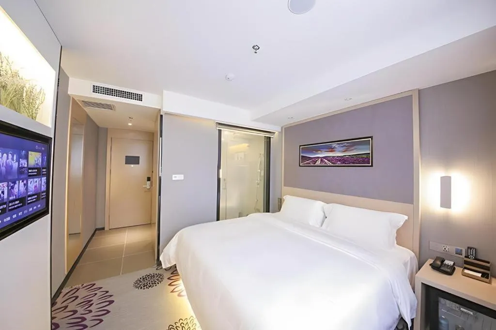 Bed in Lavande Hotel Beijing Guanganmen Lize Commercial Zone