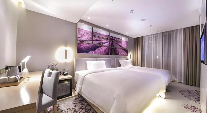 Bed in Lavande Hotel Beijing Guanganmen Lize Commercial Zone