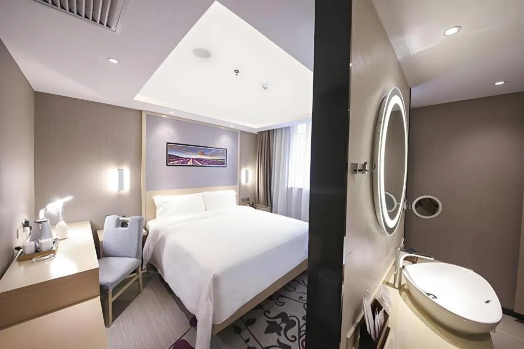 Bed in Lavande Hotel Beijing Guanganmen Lize Commercial Zone