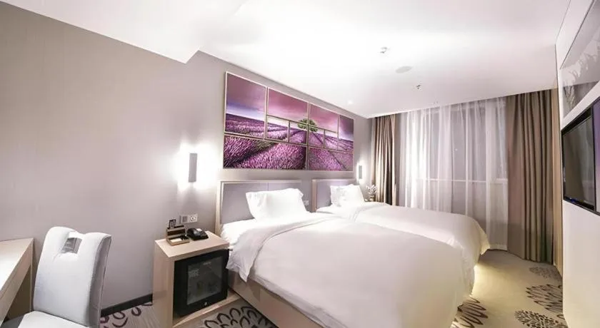 Bed in Lavande Hotel Beijing Guanganmen Lize Commercial Zone